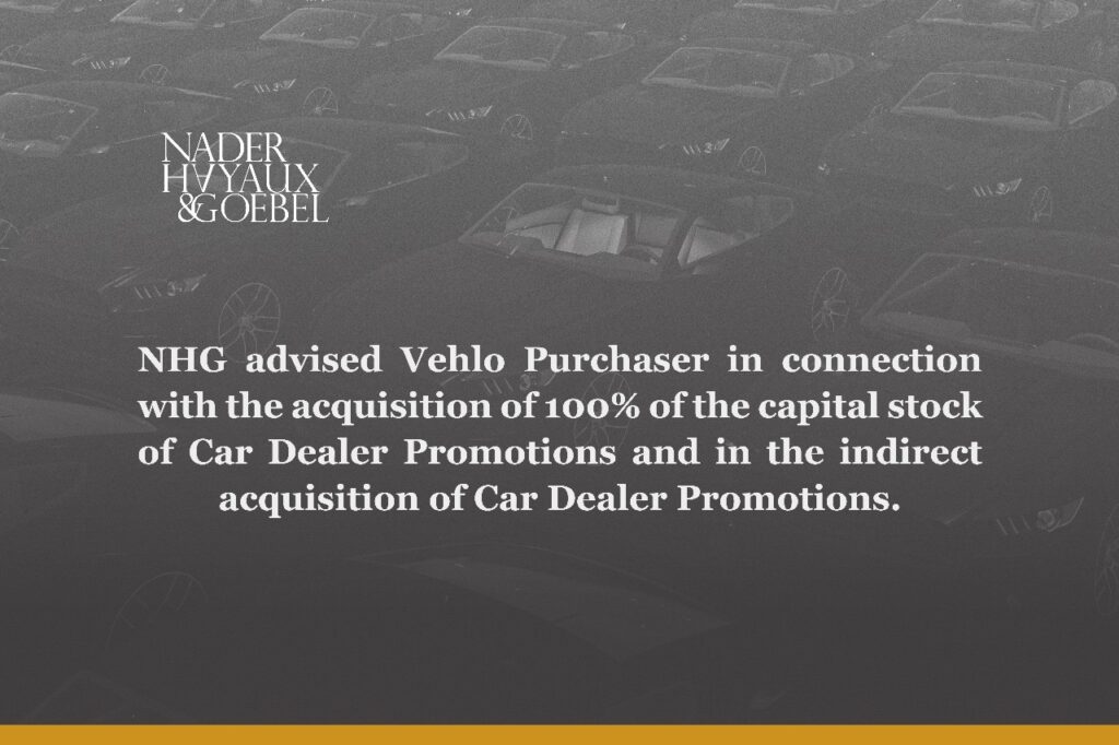 The firm Advised Vehlo in Strategic Cross-Border Acquisition of Remaining TCC Shares, Including Mexican Operations